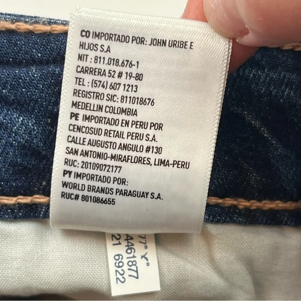 American Eagle Tomgirl Womens Size 14 32W Dark Wash Blue Jean Shorts‎ NEW